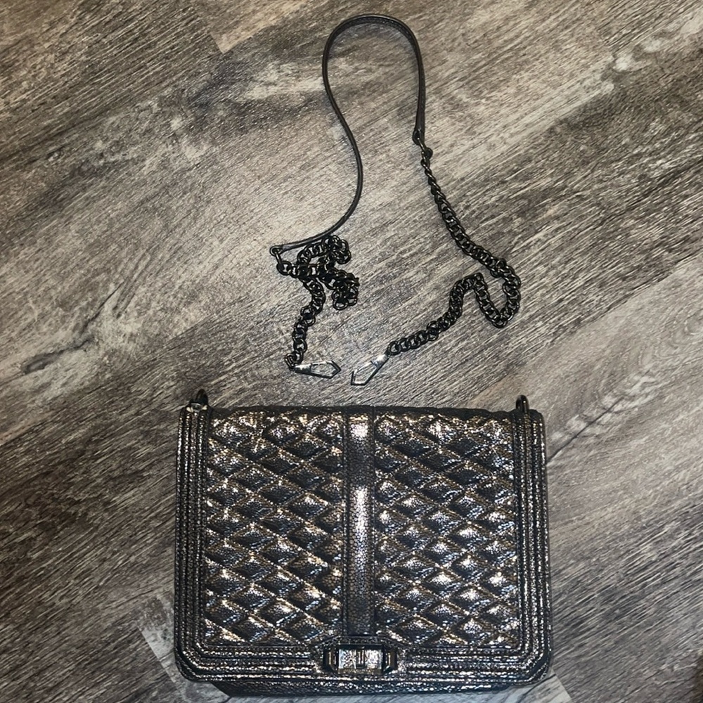 Rebecca Minkoff Chevron Quilted Love Crossbody